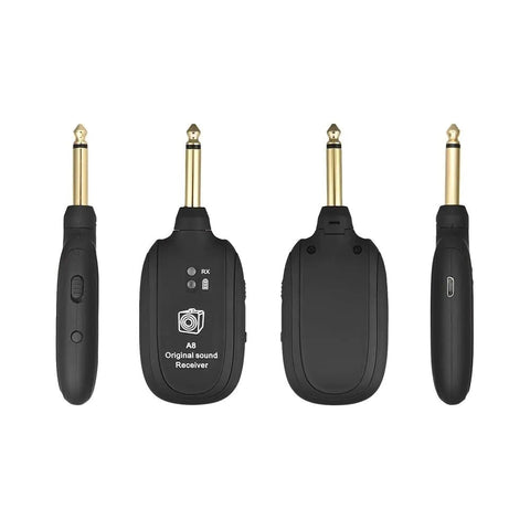 UHF Guitar Wireless System Transmitter+Receiver Built In Rechargeable Battery Frugal Finds Galore