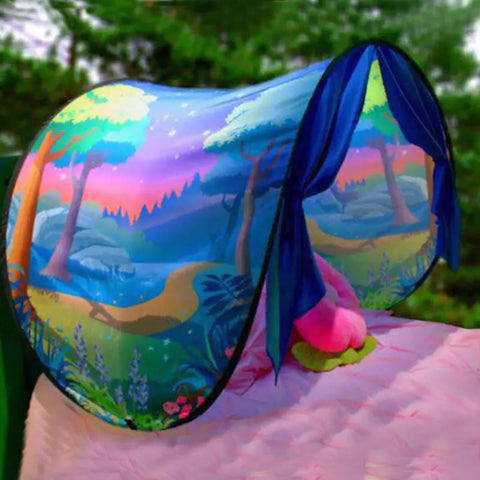 Folding Tent with Bed Cover and Indoor Mosquito Net Frugal Finds Galore