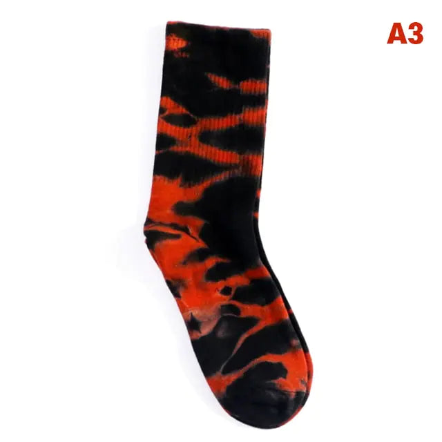 Women Tie-Dye Tube Socks