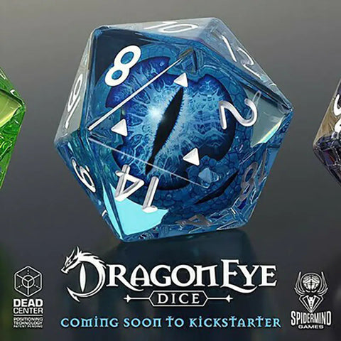 Colorful Dragon Eye Crystal Dice Set with Polygonal Design Frugal Finds Galore