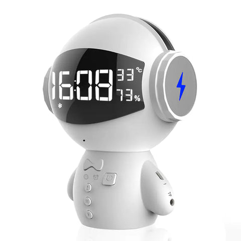 Speaker Robot Alarm Clock Mini Speaker Frugal Finds Galore