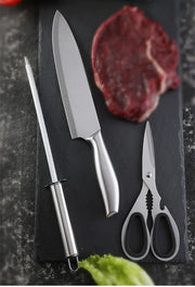 Stainless Steel Kitchen Knife Set with 6 Pieces Frugal Finds Galore