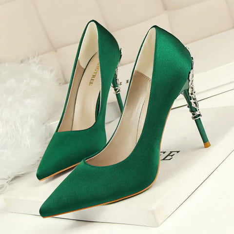 Luxury Silk High Heels Frugal Finds Galore
