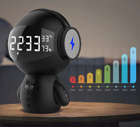 Speaker Robot Alarm Clock Mini Speaker Frugal Finds Galore