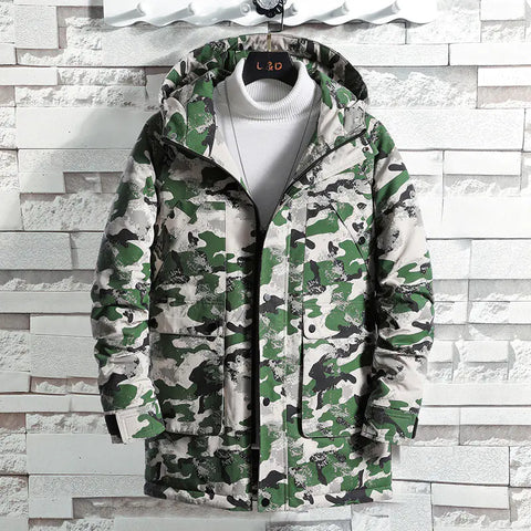 Men's Camouflage Hooded Warm Jacket for Fall/Winter Frugal Finds Galore