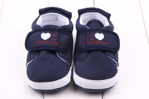 Baby Shoes with Heart Stickers - Toddler Walking Shoes Frugal Finds Galore