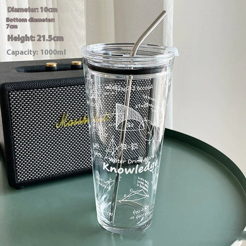 1000ml Mathematical Glass Tumbler Frugal Finds Galore