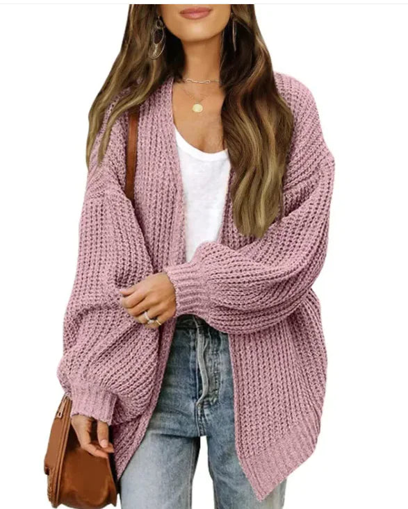 Mid-length Knitted Cardigan