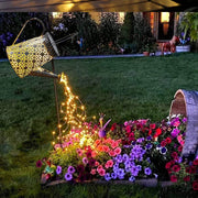 Solar Garden Kettle Lamp - Wrought Iron Outdoor Lighting Frugal Finds Galore