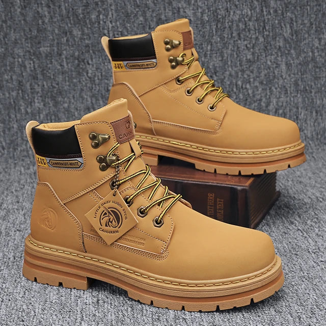 CYYTL Men's Boots Winter Shoes Leather