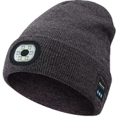 Removable And Washable Rechargeable LED Luminous Lighting Knitted Hat Frugal Finds Galore