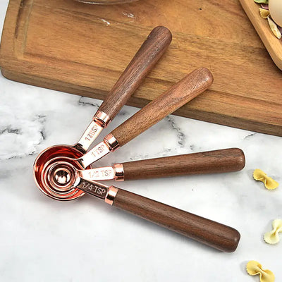 Copper-Plated Spoon Measuring Cup with Walnut Handle Frugal Finds Galore