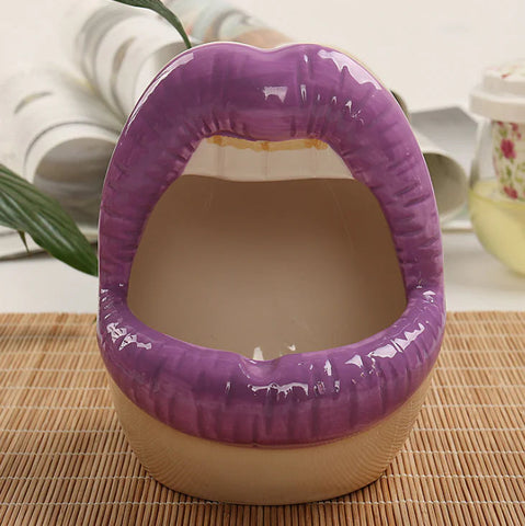 Creative Ceramic Big Lips Ashtray for Home Decor Frugal Finds Galore