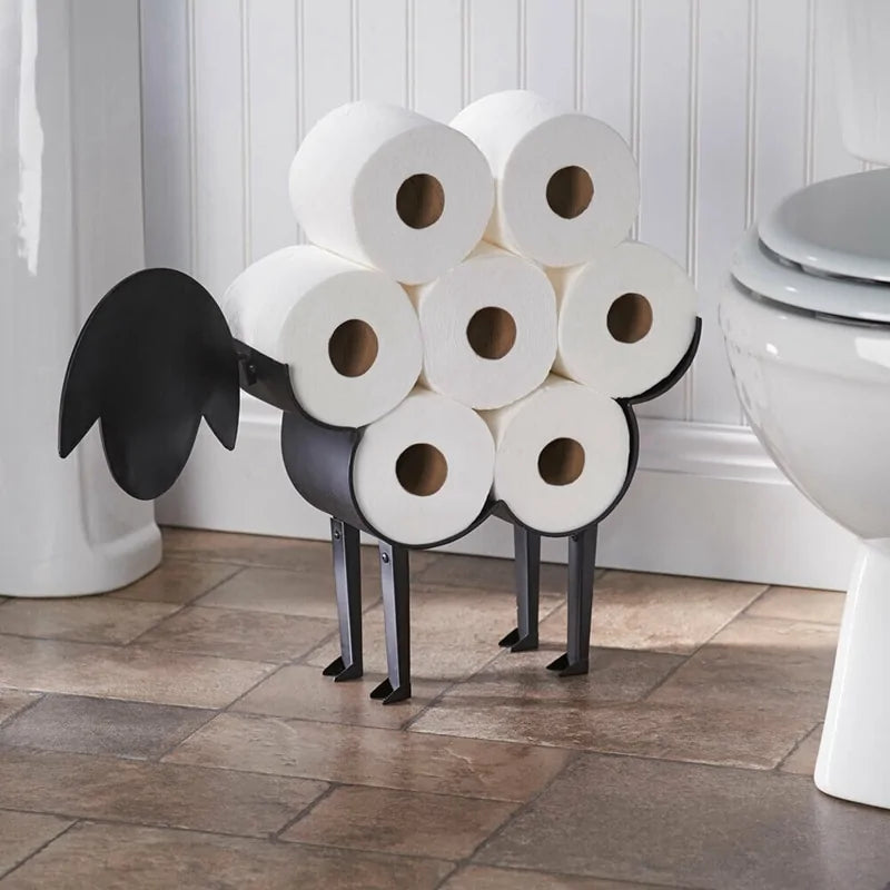 Sheep Decorative Toilet Paper Holder: Iron