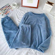 Winter Soft Velvet Pajamas Set Frugal Finds Galore
