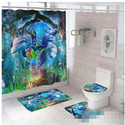3D Ocean Underwater Shower Curtain & Bath Mat Set Frugal Finds Galore