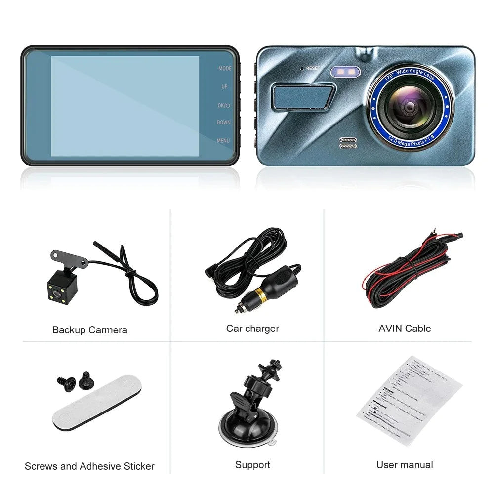 Touch Screen Dash Cam 4"