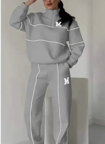 Womens 2 Piece Outfits Lounge Hoodless Pullover Sweatshirt Sweatsuit Sets Sweatshirt Baggy Fashion Sweatpants With Pockets Frugal Finds Galore