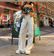 Women's Solid Color Loose Fit Multi-pocket Overalls Frugal Finds Galore