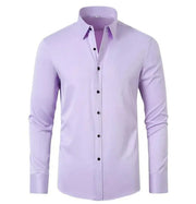 Men's Wrinkle-Free Elastic Business Shirt Frugal Finds Galore