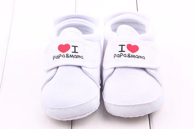 Baby Shoes with Heart Stickers - Toddler Walking Shoes Frugal Finds Galore