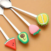 Fruit Handle Stainless Steel Spoon and Fork Set of 2 Frugal Finds Galore