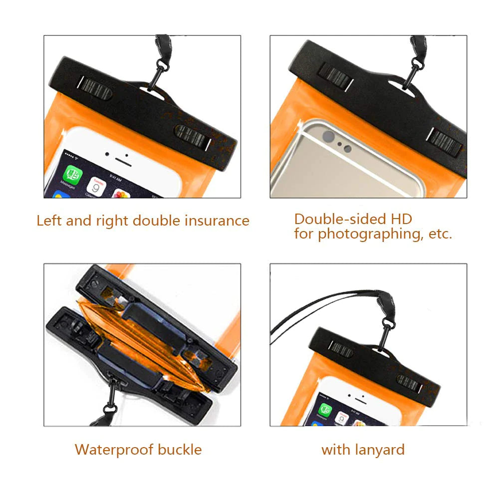 3 Pack Waterproof Floating Cell Phone Pouch